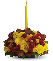 Harvest Happiness Centerpiece from Gilmore's Flower Shop in East Providence, RI